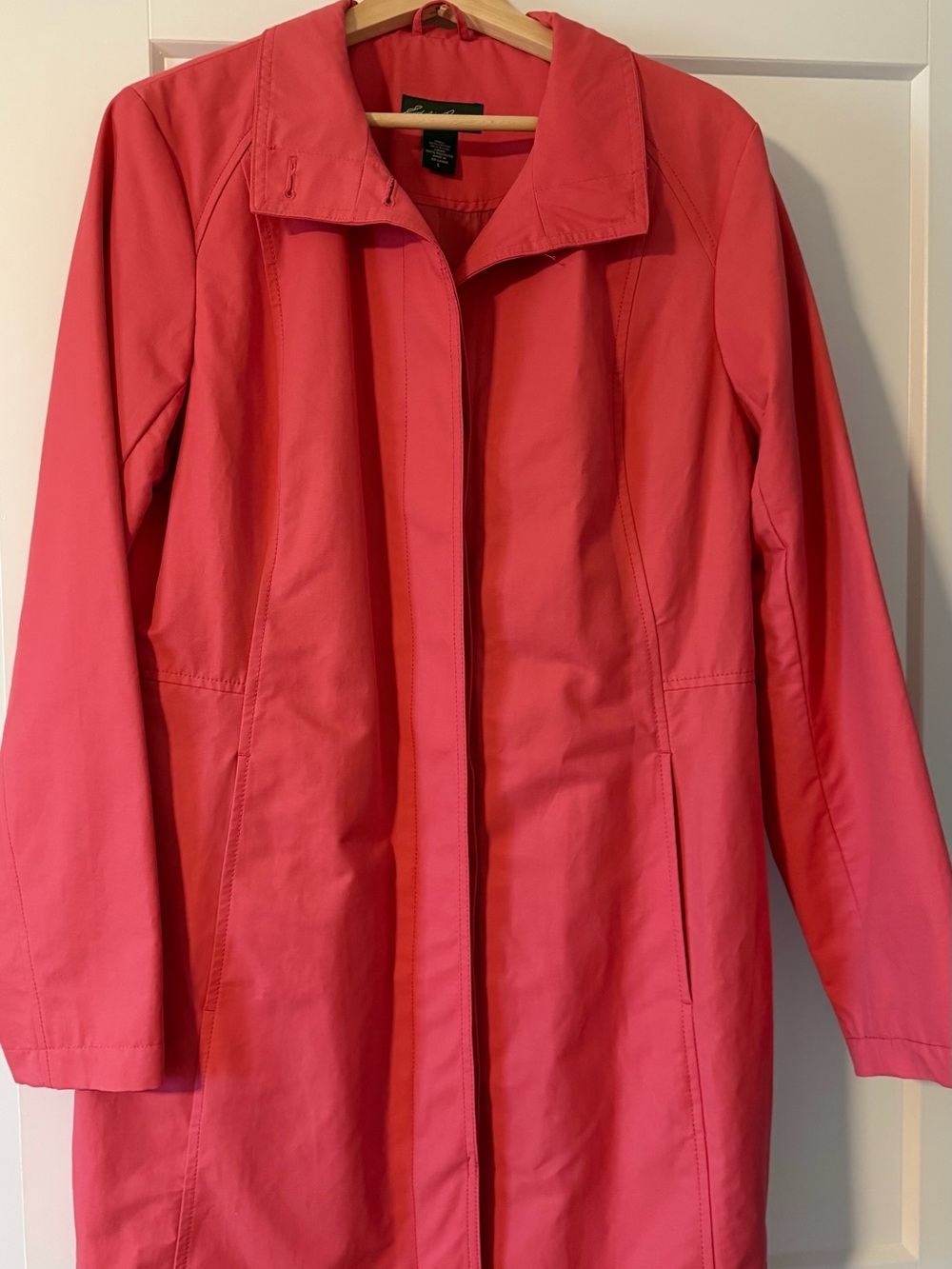 Eddie Bauer Coral Pink Women's Trench Coat